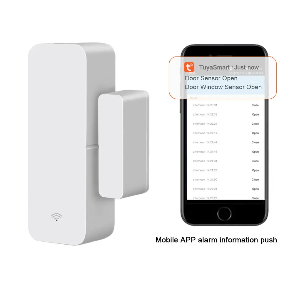 Wireless Wifi Smart Window Door Sensor for home security system door alarm sensor