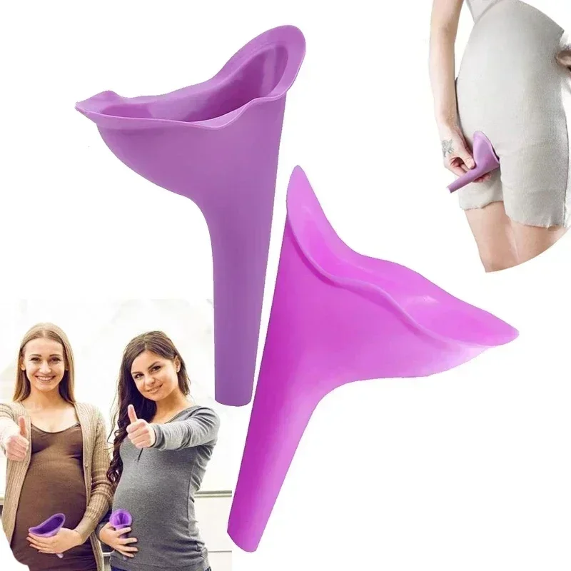 Field Emergency New Design Women Urinal Outdoor Travel Camping Portable Female Urinal Soft Silicone Urination Device Stand Up