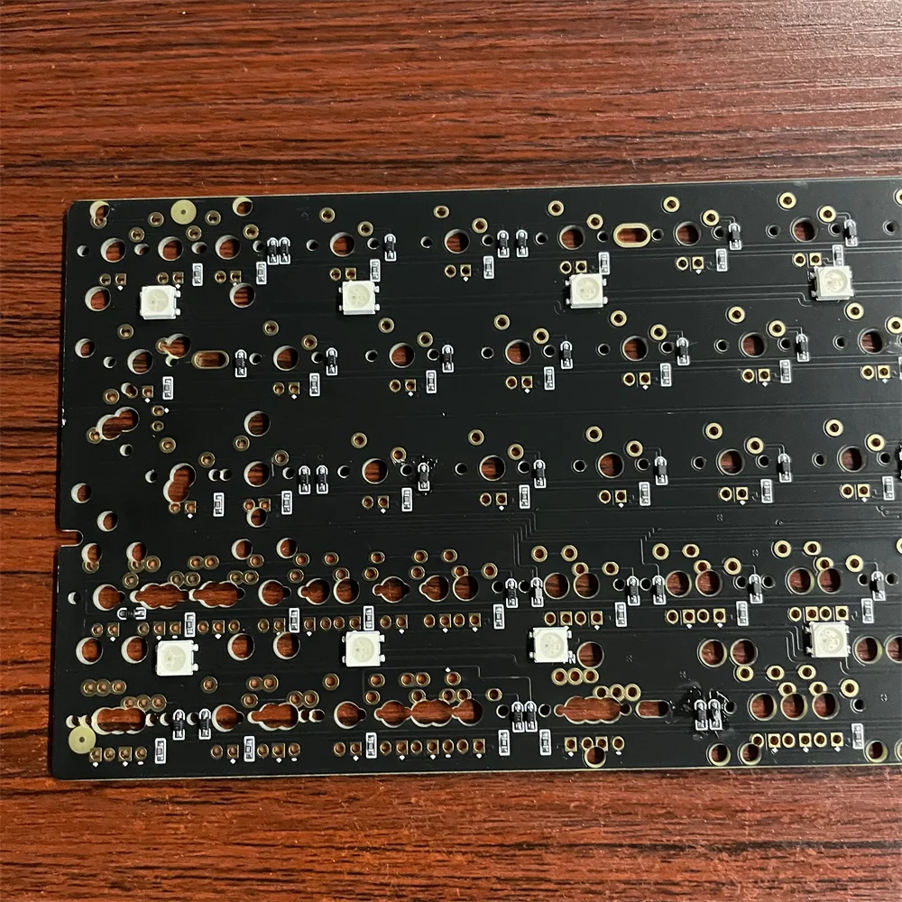 Imagem -06 - Personalização Faça Você Mesmo Kit de Teclado Mecânico Gh60 Pcb Board Qmk Firmware Rgb Light Via tipo c Suporte 60