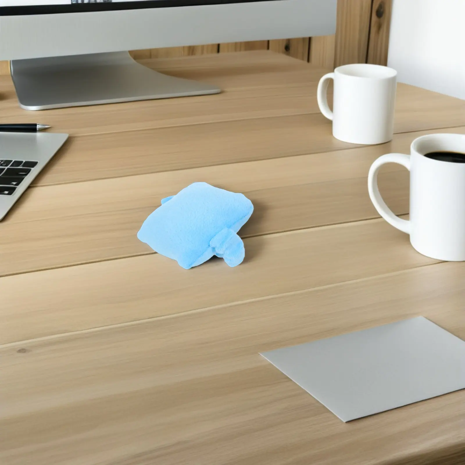 Wearable Mouse Pillow Sky-Blue Comfortable Support Keyboard Office Computer Laptop Typing Gaming Wrist Cushion Rest Mat