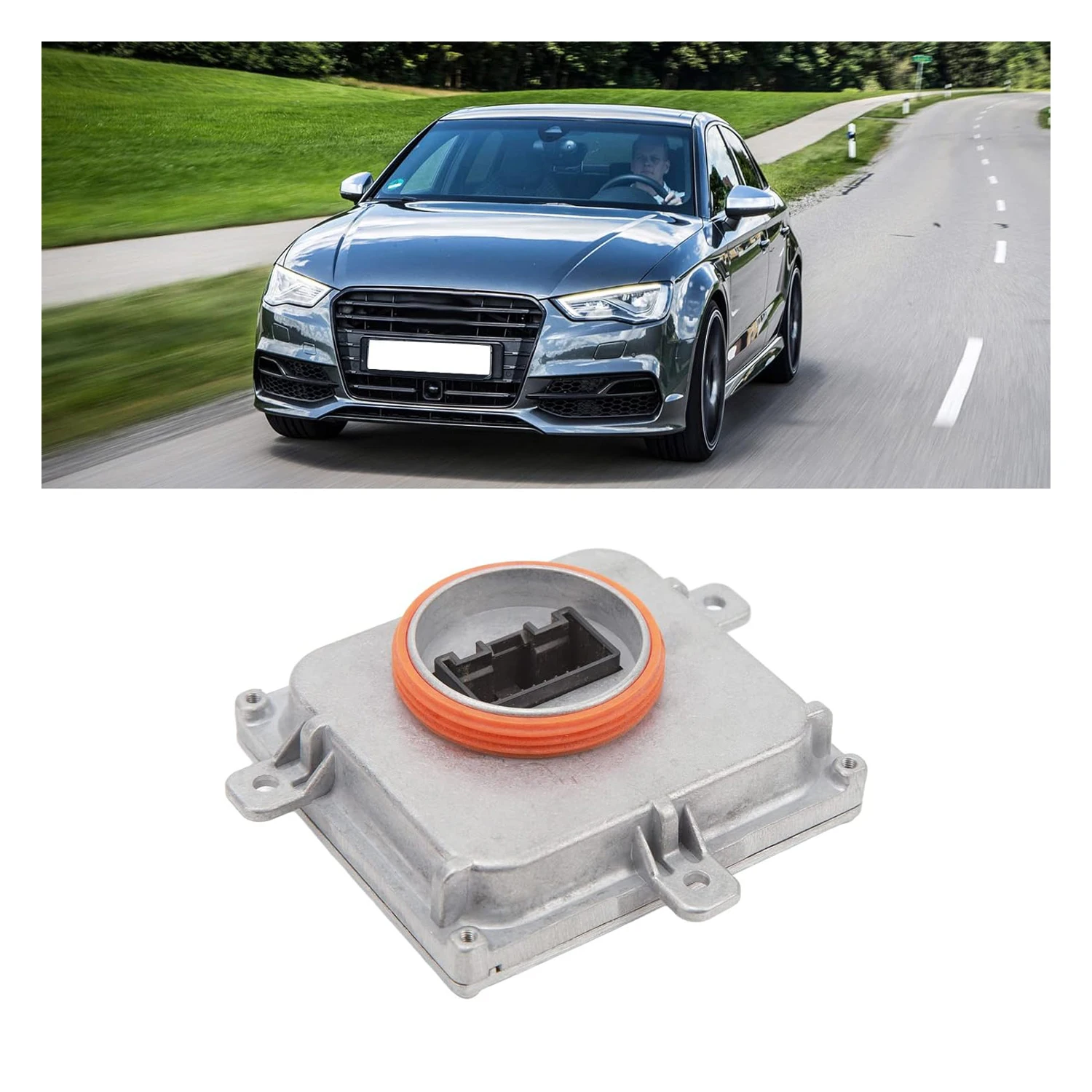 

4G0907397R New Headlight Control Unit With DRL Module Compatible With AUDI SKODA VW Touareg