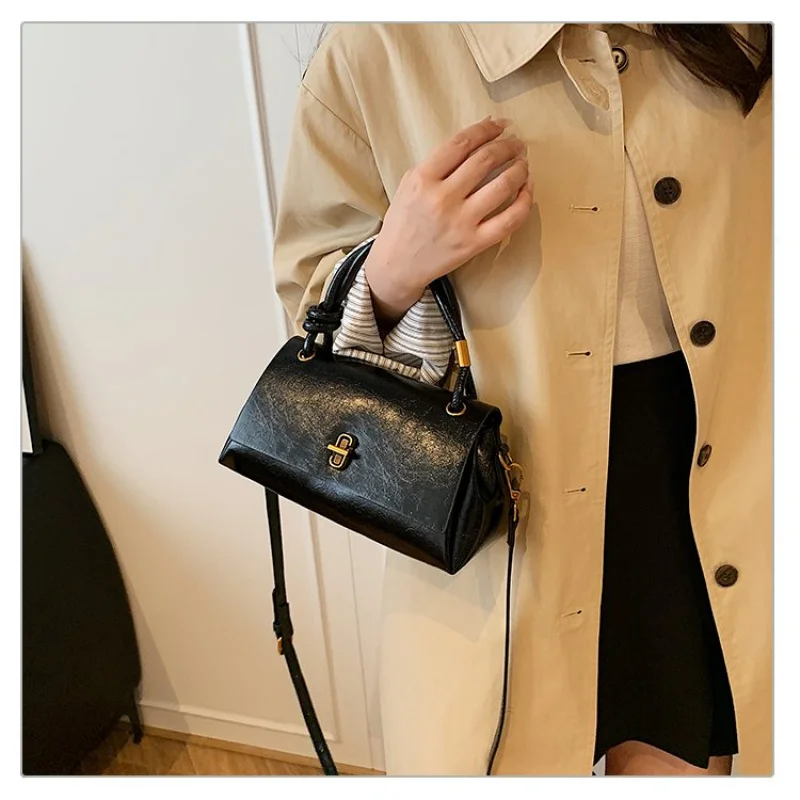 Damen-Umhängetasche aus Leder mit Jaguar-Print, Paris, lässig, Vintage, leicht, weich, täglich raffinierter Look ​