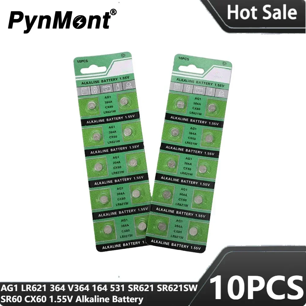 10PCS AG1 LR621 364…