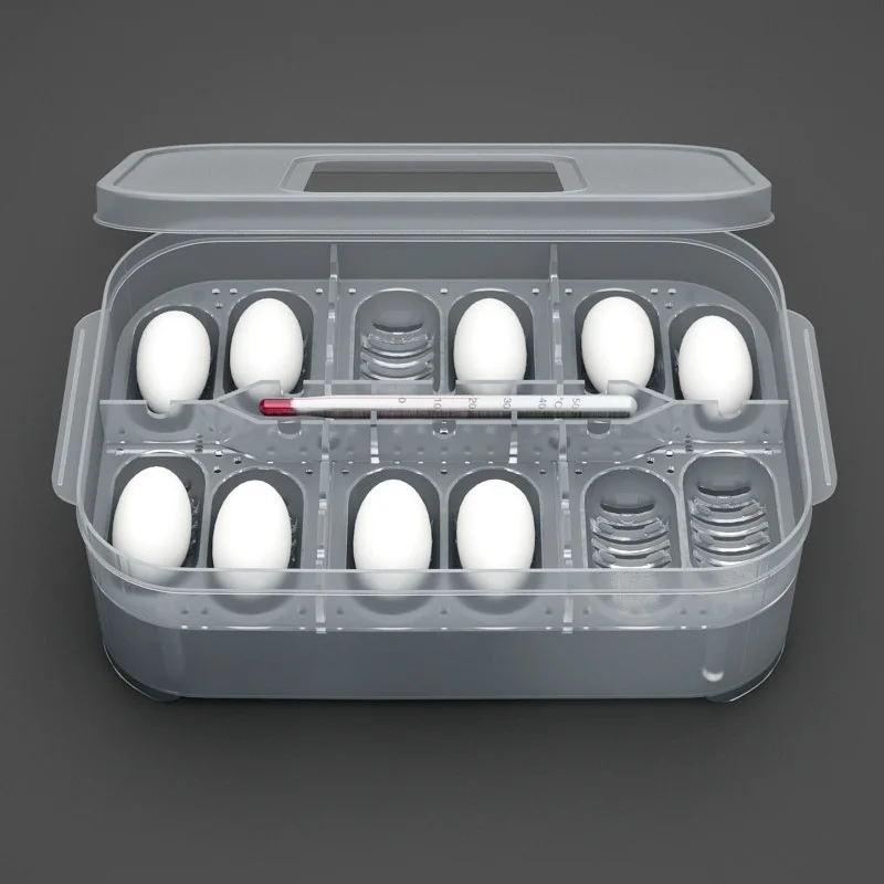 DIY 12 Grids Hatch Box Snake Lizard Reptile Egg Tray Boxes Hatching Eggs Device Climbing Pet Tortoise Turtle Incubator Supplies
