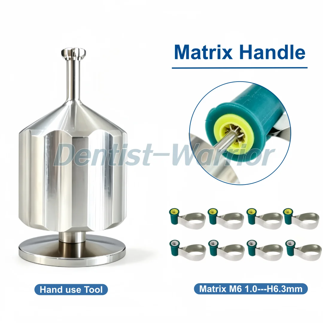 Reel Handle - Dental-Stahl-Matrix auf Spule M6, Matrixband H6,3mm