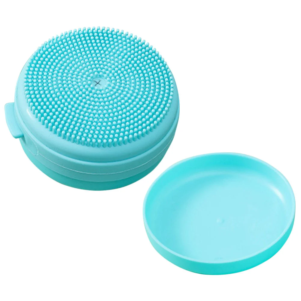 Massage Brush Silicone Bath Baby Scrubber Portable Shampooer Silica Gel Skin-friendly