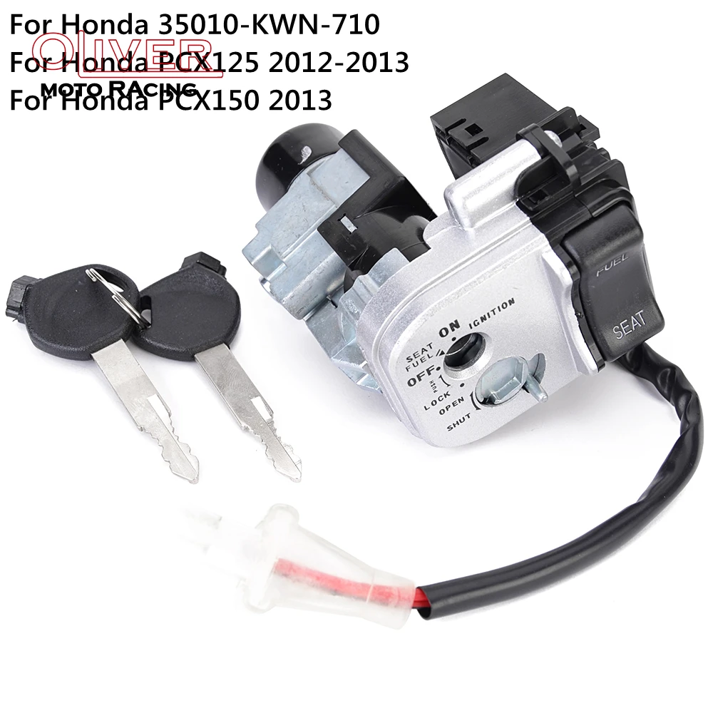 PCX 125 150 Motorcycle Ignition Switch Lock key Set For Honda PCX150 PCX125 2012 2013 35010-KWN-710
