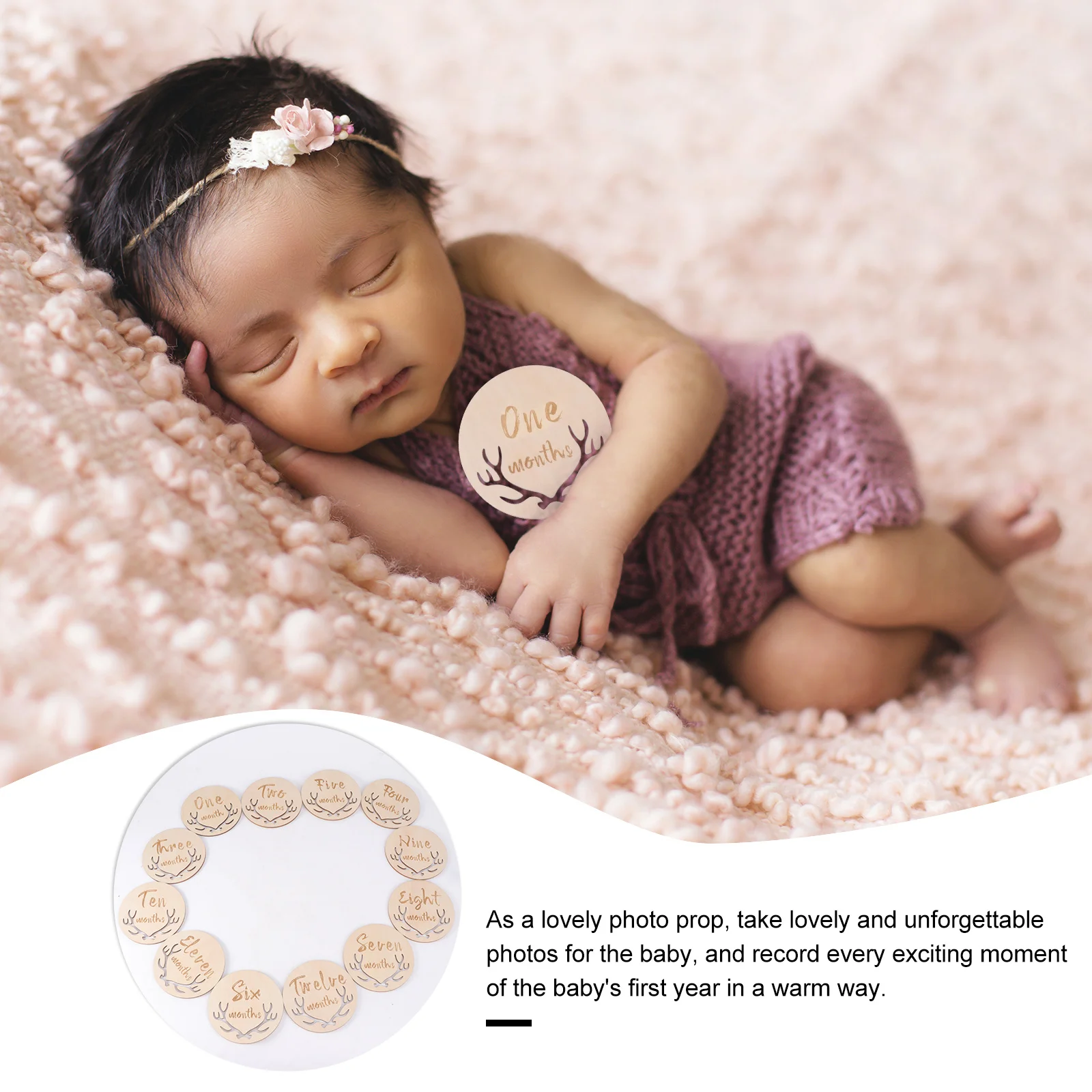12 قطعة بطاقات تسجيل نمو الطفل اتقان غرامة ارتداء المسيل للدموع مقاومة الوليد تذكارية التصوير الدعائم بطاقات تذكارية