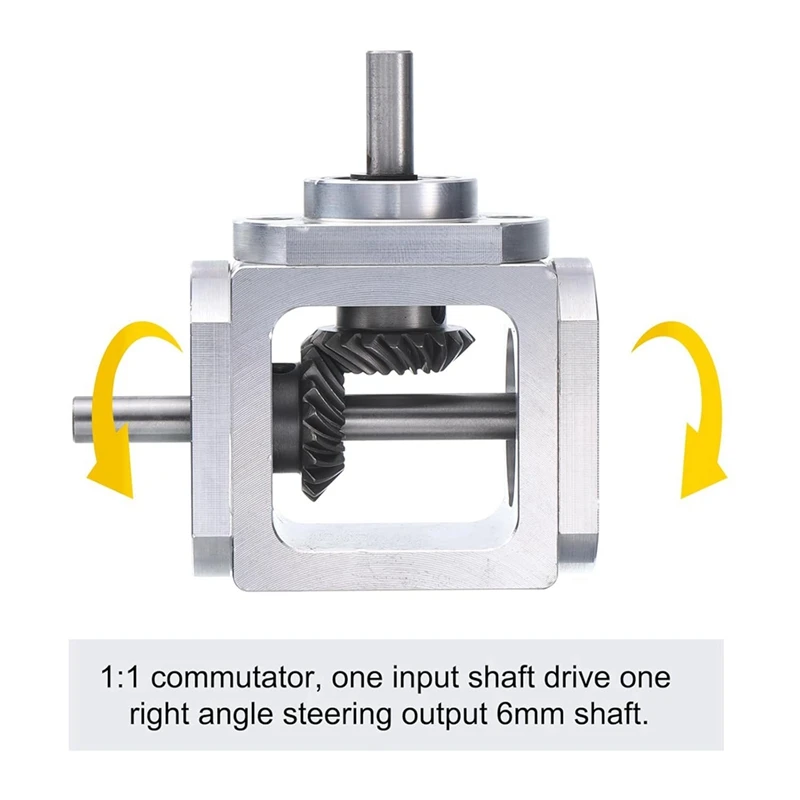 A81M Gear-Box Baru 90 Derajat Sudut Kanan Bevel Gear-Box 1:1 Poros Output Tunggal 1 Modul 20 Gigi Bevel Gear Bingkai Aluminium