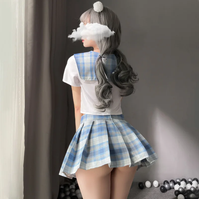 Uniforme Estudante JK para Sexo, Estilo Japonês Kawaii, Cosplay Doce Menina, Trajes Exóticos de Empregada Escolar, Lingerie Sexy para Sexo, Roupa de Roupas