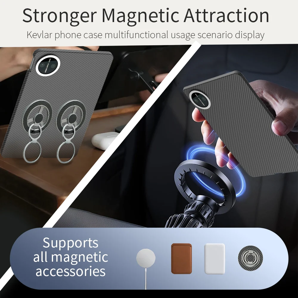 Для huawei matepad мини-чехол карбон 600d кевлар арамид ткань из углеродного волокна тонкий жесткий чехол магнитный черный тонкий светло-красный