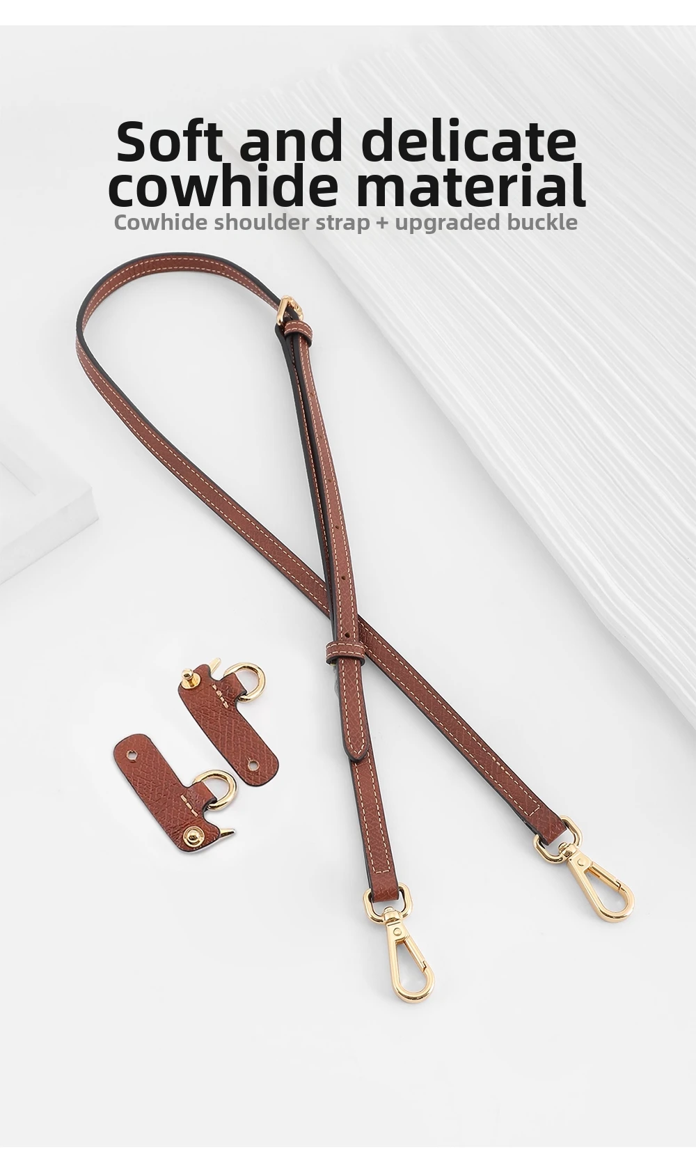 2026 New Leather Bag Strap For Longchamp Mini Lime Durable Fashion Without Punching Modification Bag Accessories