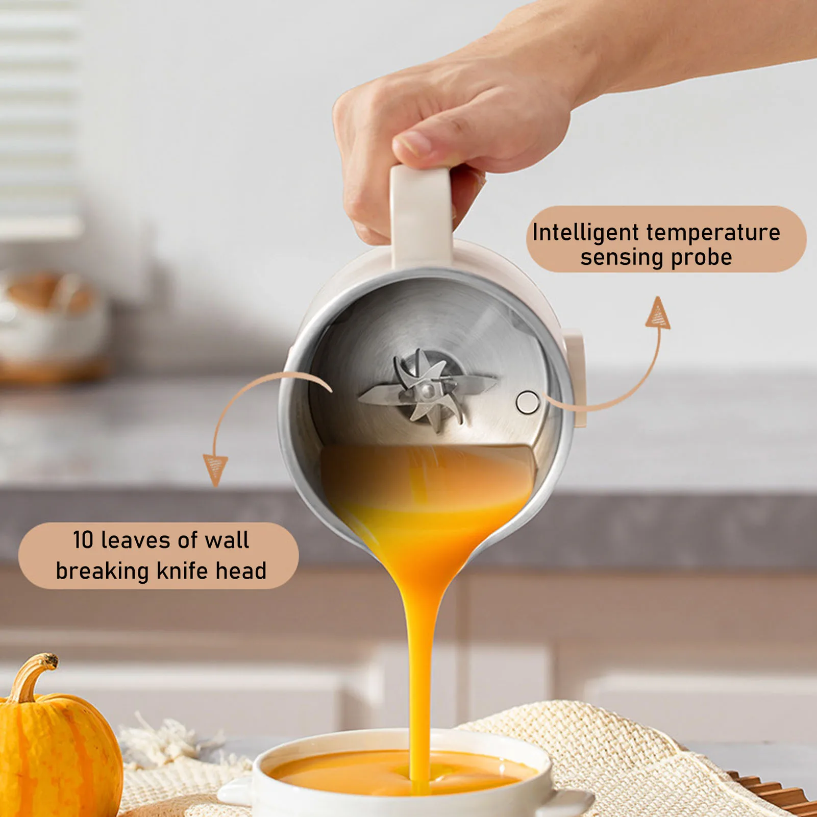 Sojamelkblendermachine Elektrische sapcentrifuge Multifunctionele gratis koken en filteren Automatische aanrechtblender Huishoudelijke mixer