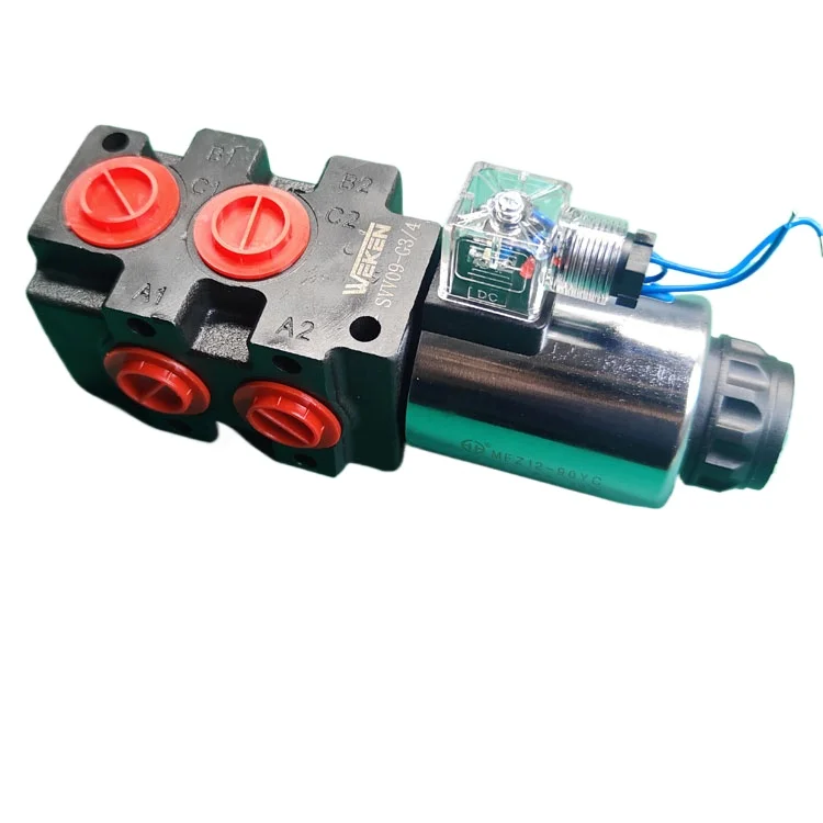 

Two-position six-way reversing valve, two-in and four-out hydraulic valve, forklift to winch