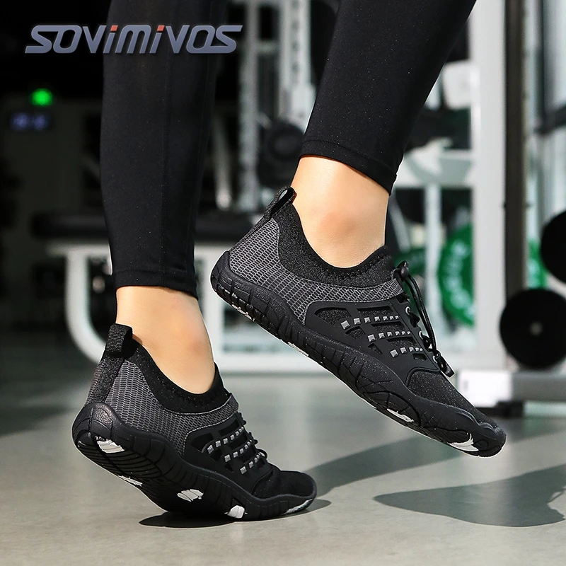 New Men's Casual Wide Barefoot Shoe Unisex Trail Running Non-Slip Minimalist Walking Shoes Fashionable Breathable Men's Sneakers