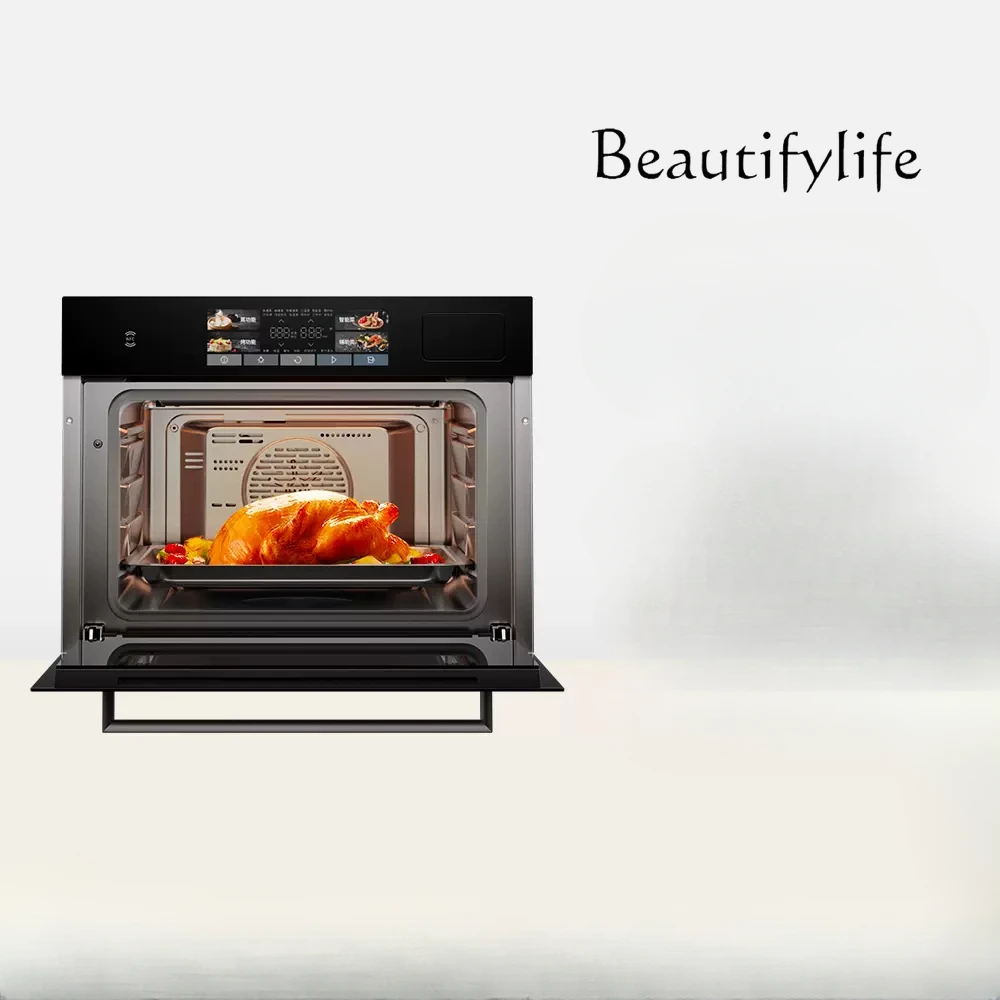 

Intelligent Color Screen Steaming and Frying All-in-One Machine Embedded Steam Box Oven Household Two-in-One Electric Steam Oven