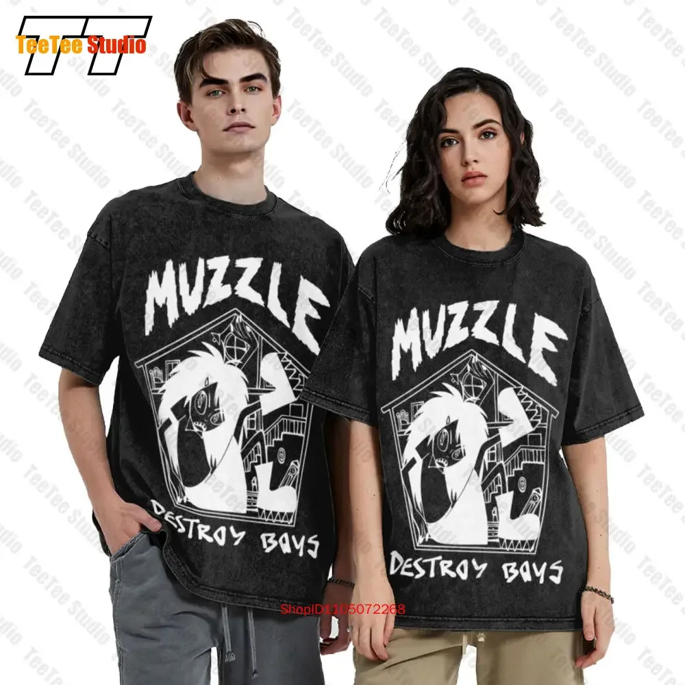 Destroy Boys Vintage Oversized T-Shirt Muzzle Punk Alexia Roditis Violet Mayugba HN1I