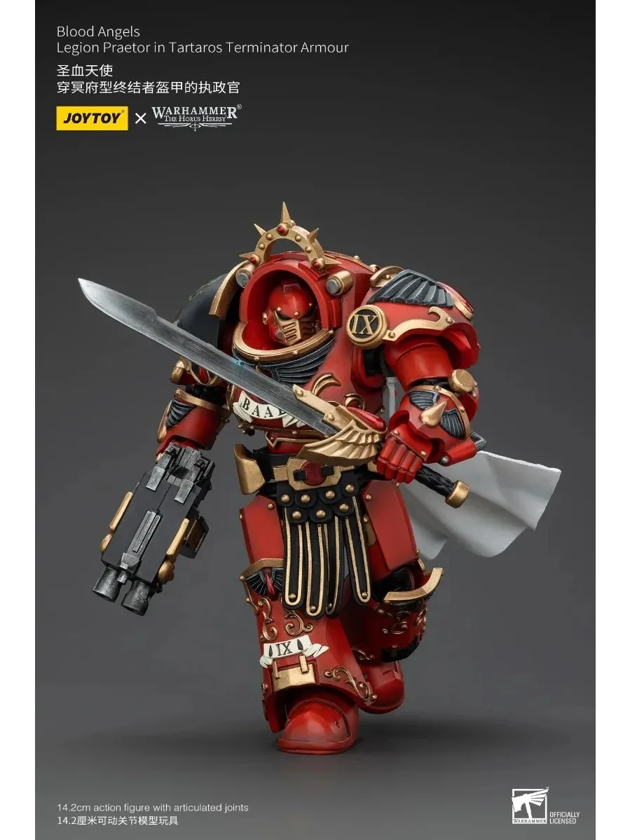 JOYTOY 40K 1/18 Action Figure Blood Angels Legion Praetor in Tartaros Terminator Armor Anime Figuren Speelgoed [IN VOORRAAD] Model - afbeelding 2