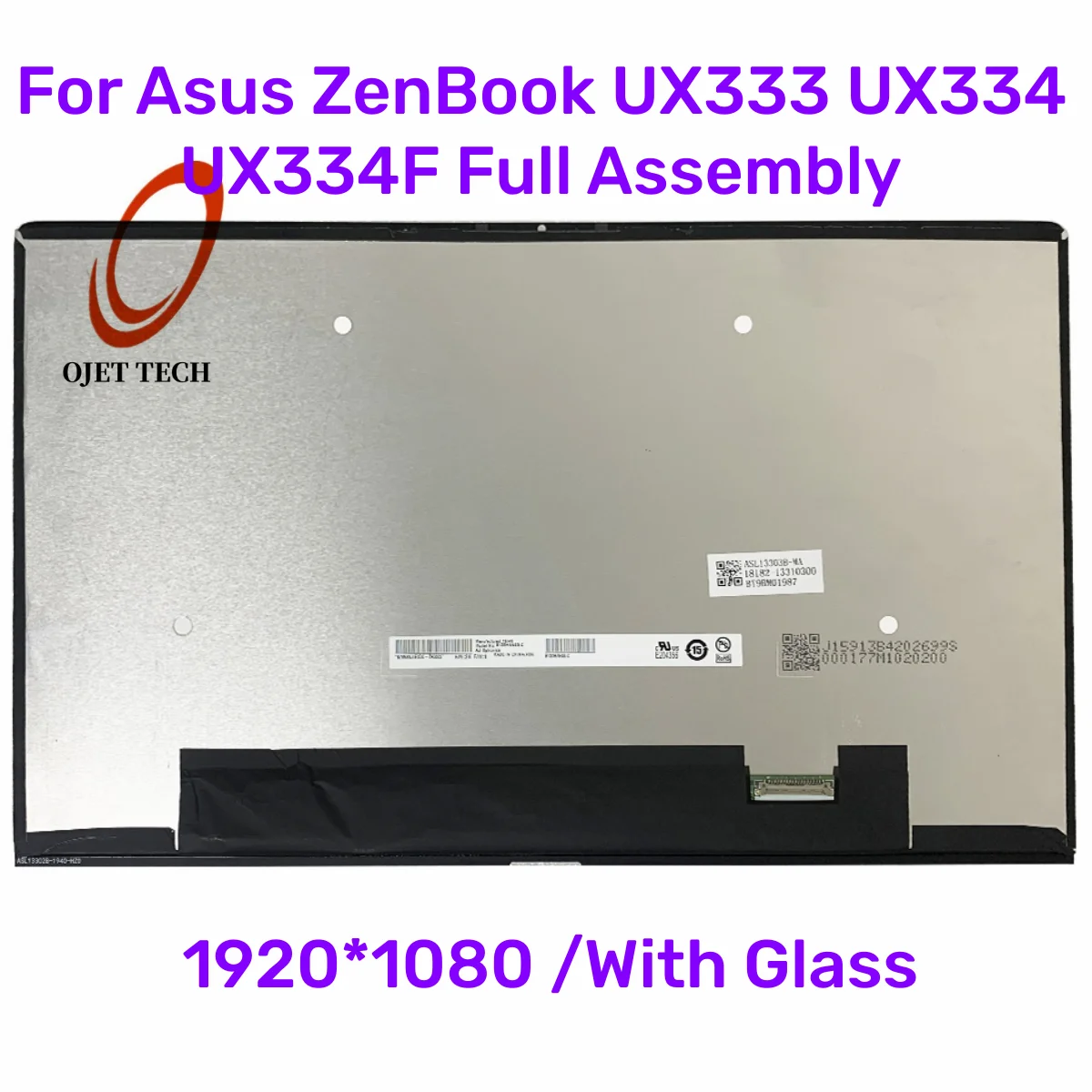 B133HAN05.C B133HAN05.F For Asus ZenBook UX333 UX334 Series FHD 13.3Inch LCD Panel NON Touch Screen Display Replacement Assembly