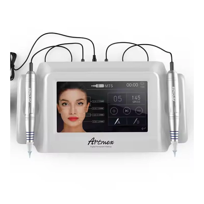 

Artmex V8 Перезаряжаемая цифровая ручка для перманентного макияжа для микроблейдинга 3d машина для вышивки бровей