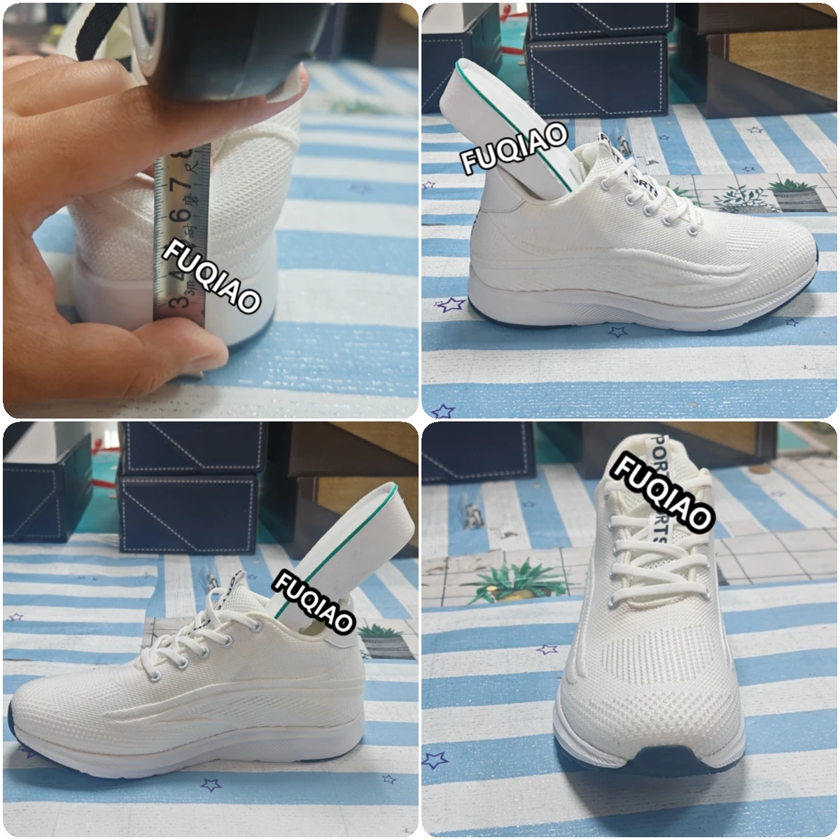 Fashion Men Hidden Lift Elevator Shoes 6CM Invisible Height Increase Breathable Mesh Sneakers Light Weight Casual Running Sports