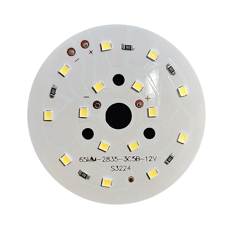 2 uds DC12V lámpara bombilla LED lámpara 3W 5W 7W tablero de luz de brillo para bombilla Led redonda Chips bombilla Led Downlight