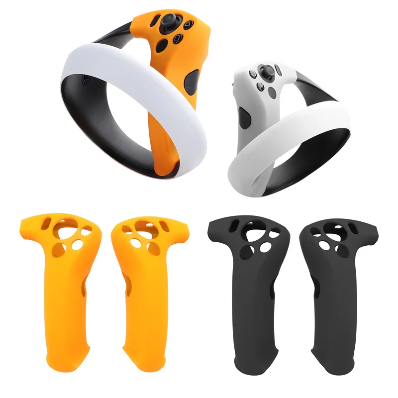 

2 PCS Silicone Controller Grip Cover Anti-tear Anti-slip Soft Cover Protective Cover Controller For PS VR2 VR Accessories