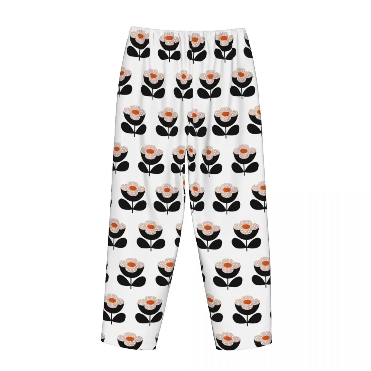 Custom Orla Kiely - Stem Flowers Design Women Pajama Pants Lounge Sleep Sleepwear Bottoms with Pockets