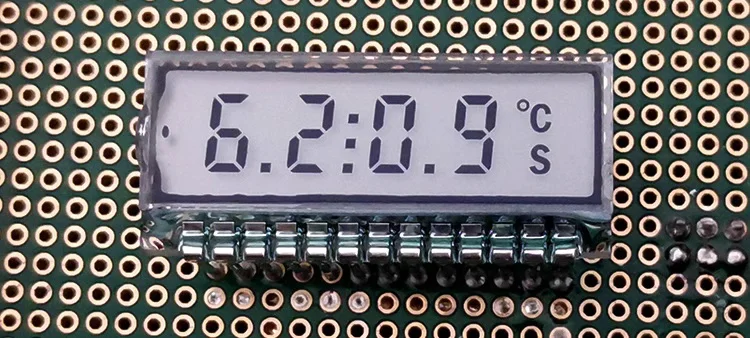 13PIN TN Positive 4-Digits Segment LCD Panel