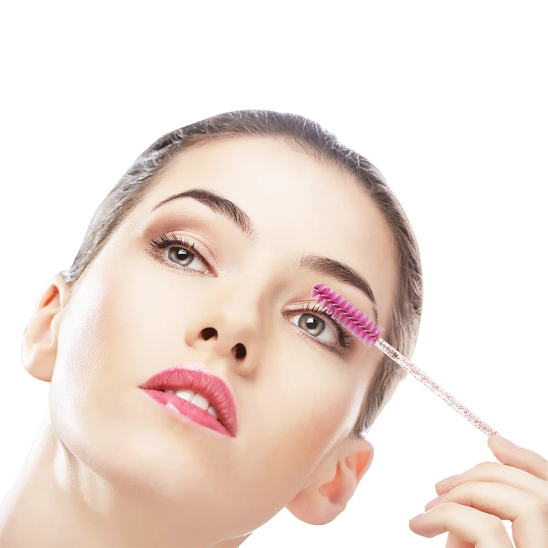 200-teiliges Einweg-Kristallpinsel-Set für Wimpern, Lippen, Mikrobürste, Mascara-Zauberstäbe, Applikator, Tupfer, Wimpernverlängerung, Make-up-Tools