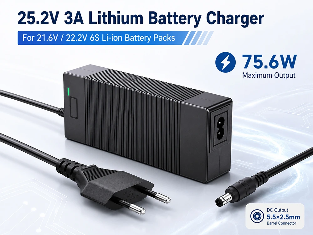 25.2V 3A 5A Battery Charger Massage Gun Tool Charge for D008 Pro F8 Pro M500 TT8 MM8 K30 MT66