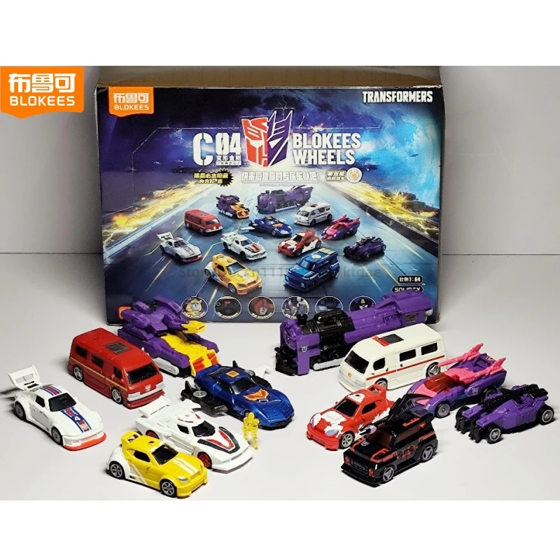 New BLOKEES Transformers Wheels C01 Auto Leader C02 Thunder Race C03 Ark Heart C04 Assembled Car Model Toys Collectible Gifts