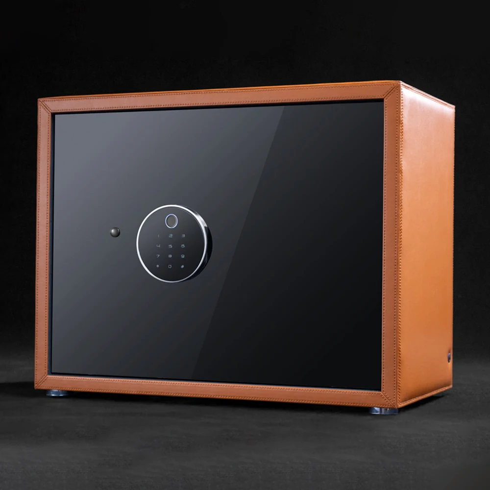 Luxury Automatic Watch Winder with Fingerprint Safe Box 20 Slot Quiet Motor Watch Storage Display Case for Mechanical Watches
