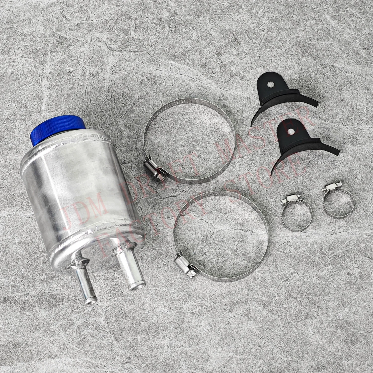 عالية الأداء سباق قوة التوجيه خزان النفط الصيد يمكن السيارات العالمي تعديل خزان السوائل مع المشابك #1