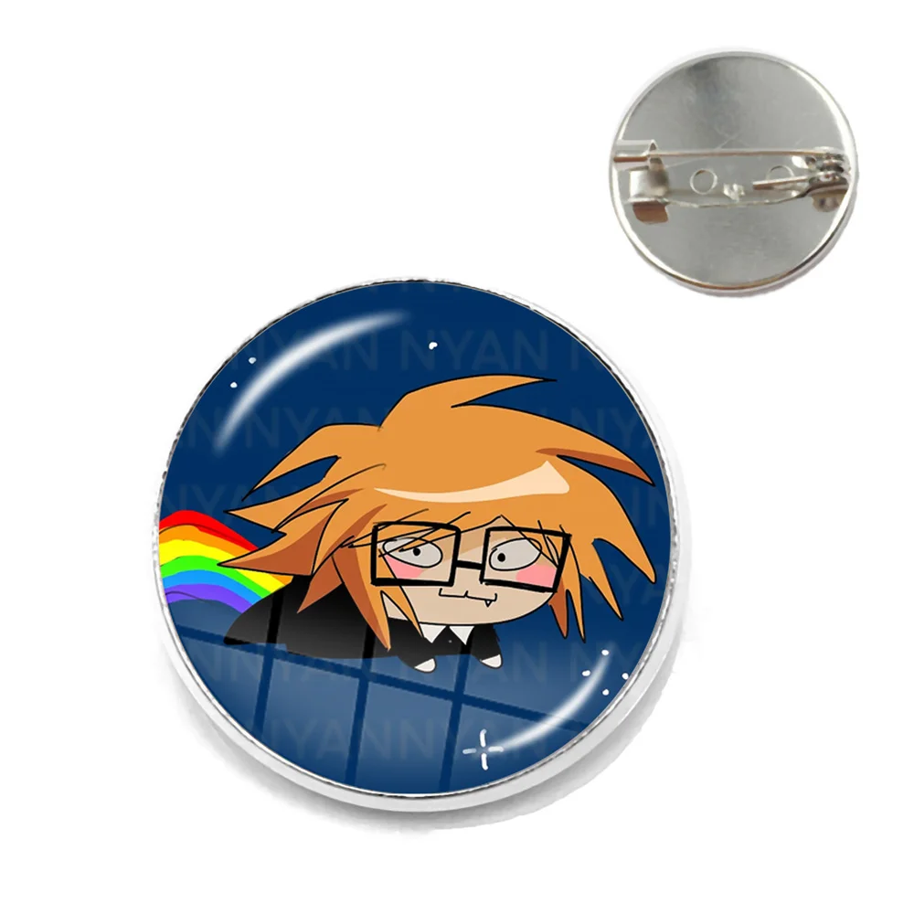 Broches hechos a mano de Anime RANFREN, Randal, Lutero, Nyon, Nyen para bolsa de ropa, accesorio, broche, insignia de dibujos animados, regalo para seguidores de joyería