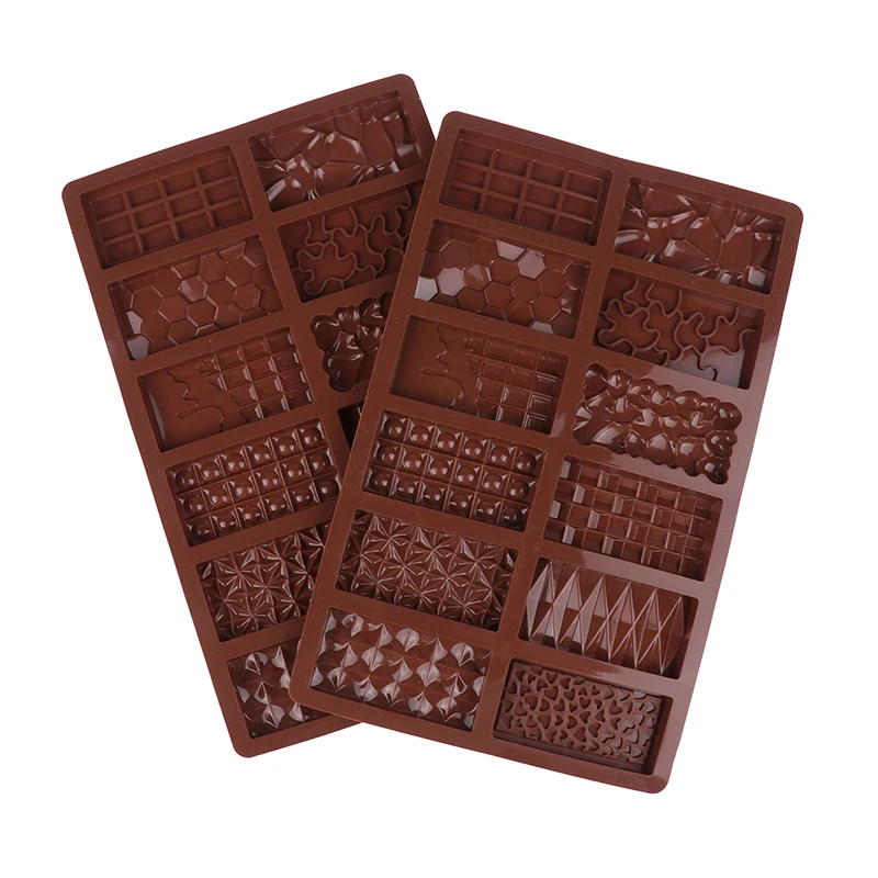 1Pc 12 Cavity Silicone Chocolate Molds Silicone Break Apart Protein and Engery Bar Candy DIY For Baking Cake Decorating Tools