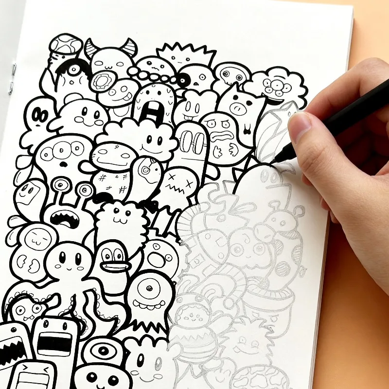 A Stress Relieving Fun Copy of Colored Graffiti Art Book Suitable for Artistic Creation To Decompress An Adult Creative Art Gift