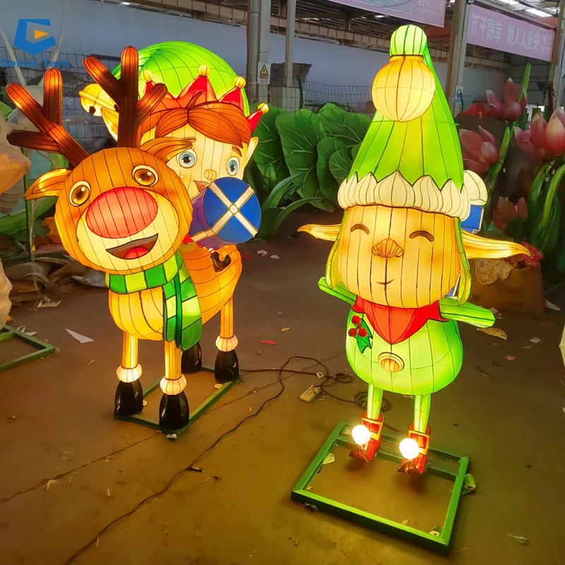 JFL-20 Waterproof Theme Park Christmas Lantern Led Festival Light Cartoon Figure Lantern