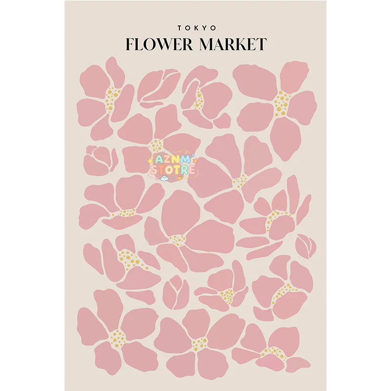 Flower Market Wall Art Colorful Canvas Painting Nordic Plant Poster Printed Picture Of The Living Room Decorative Painting