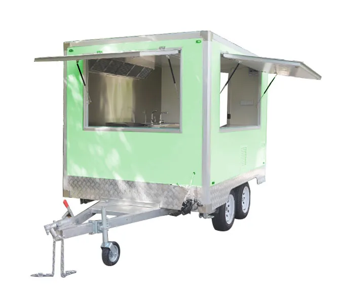 China Ice Cream Truck Food Trailers Fully Equipped Foodtruck Food Kiosk Street Food Car Hotdog Trailer