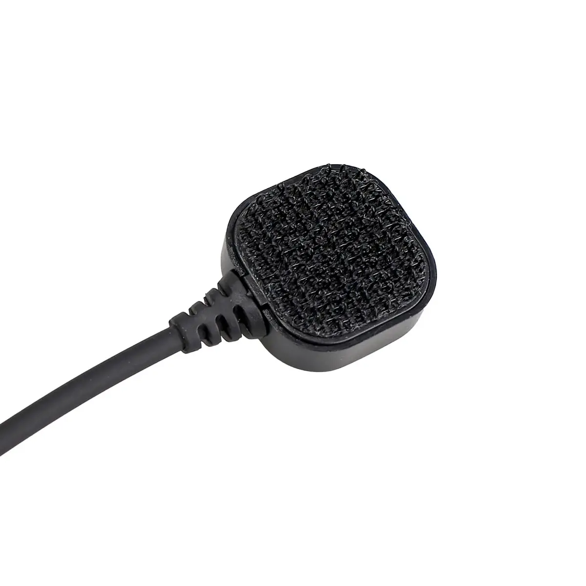 Retevis ETK007 Micrófono de garganta ajustable con PTT de dedo para Baofeng UV-5R Estilo Kenwood Doble aguja Incluye dos auriculares