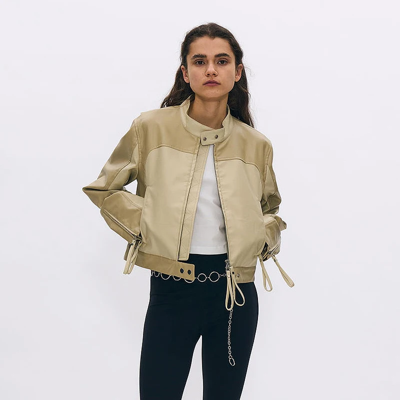 

Женская повседневная многофункциональная гоночная куртка Partimento Весна 2025, приталенная, с механическим утеплителем, на молнии, удлиненная