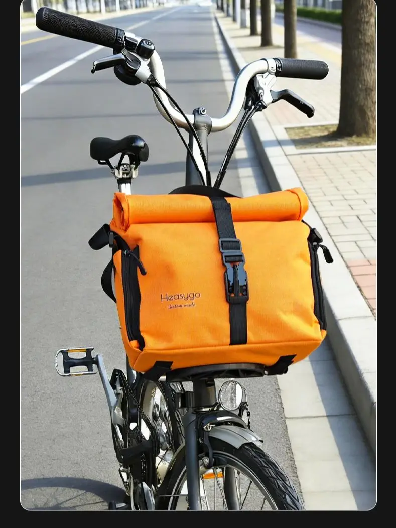 AliExpress NONE Heasygo 2517 Bicycle Bag Fit For Brompton Dahon Folding Bike With Pig Nose Waterproof Multifunctional 7-10L Large Capacity Bag