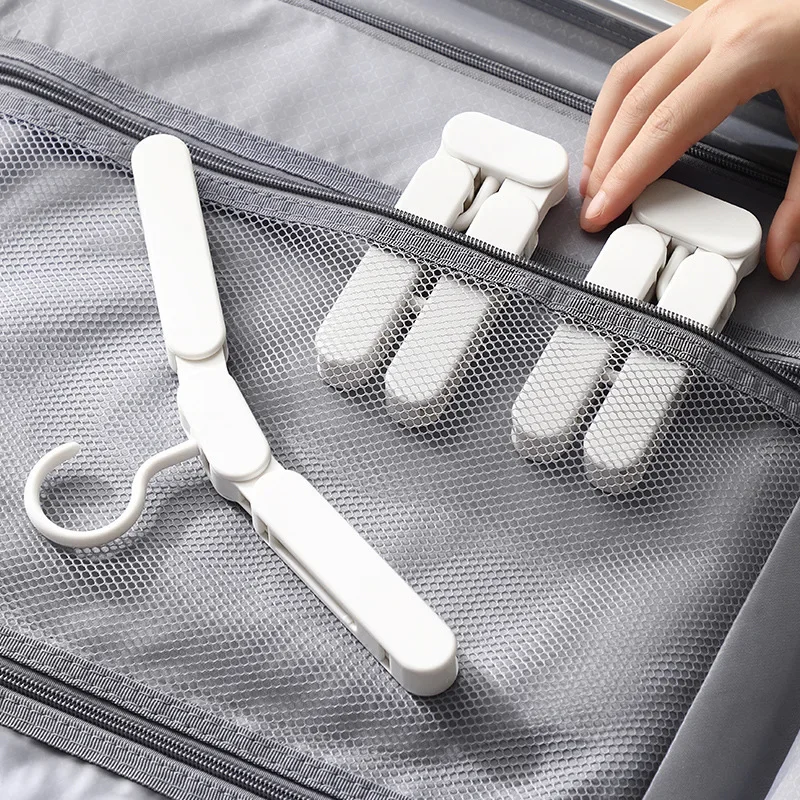 

Portable Travel Thickened Folding Clothes Hanger Multi-Function Drying Rack Non-Slip Clothes Hook