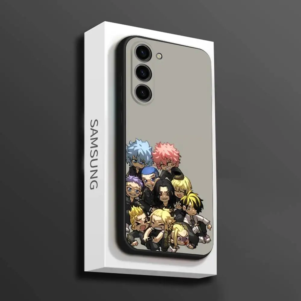 Anime T-Tokyo Revengers Phone Case For Samsung Galaxy A 73,72,51,53,52,71,22,5G,Note,J7,8,9 Soft Black Cover #5