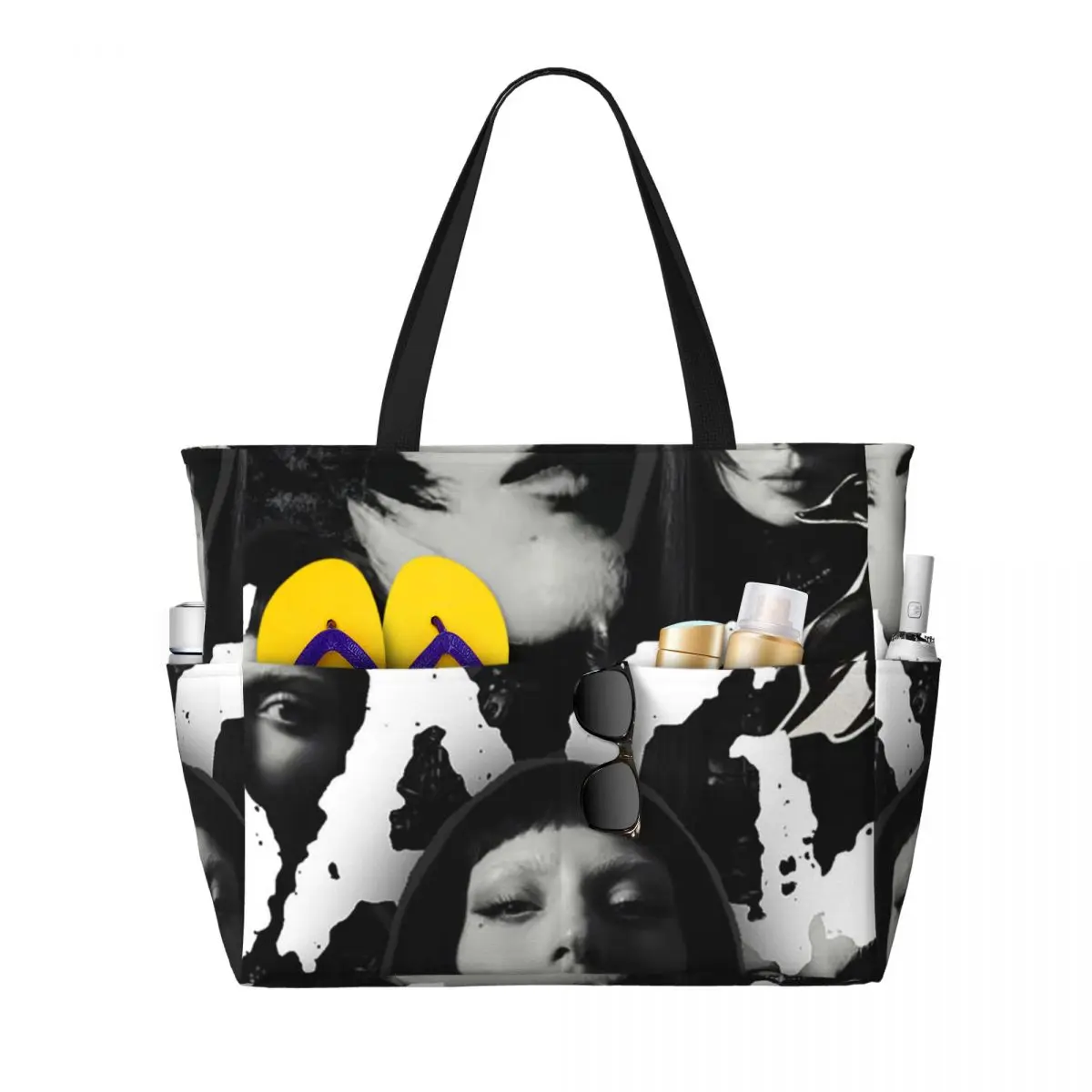 Lady Gaga Mayhem Album Beach Tote Bag Sport Gym Yoga Duffle Large Tote Bag Women Travel Bag Fitness bag