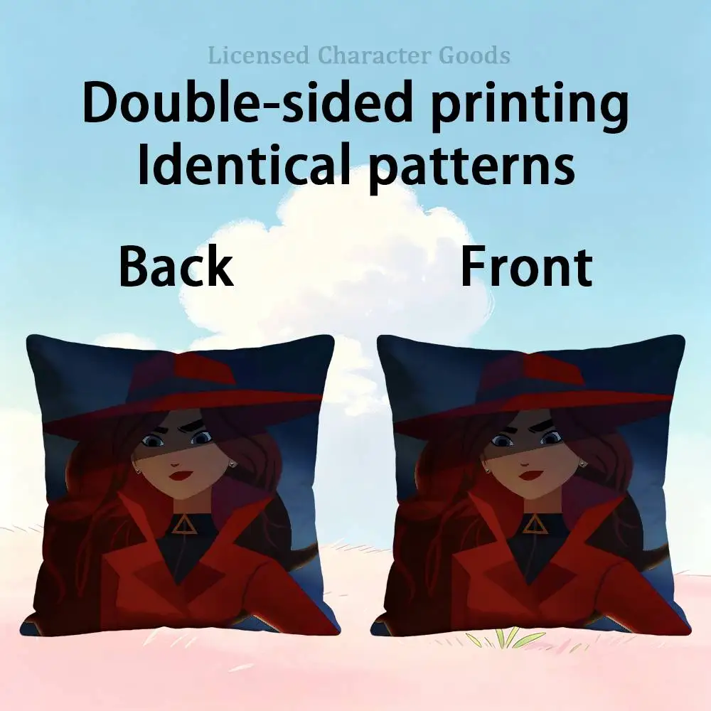 C-Carmen S-SandiegoES Print Cushion Cover Aesthetic Bedroom Decor 30x30 65x65 40x40 45x45 50x50 cm