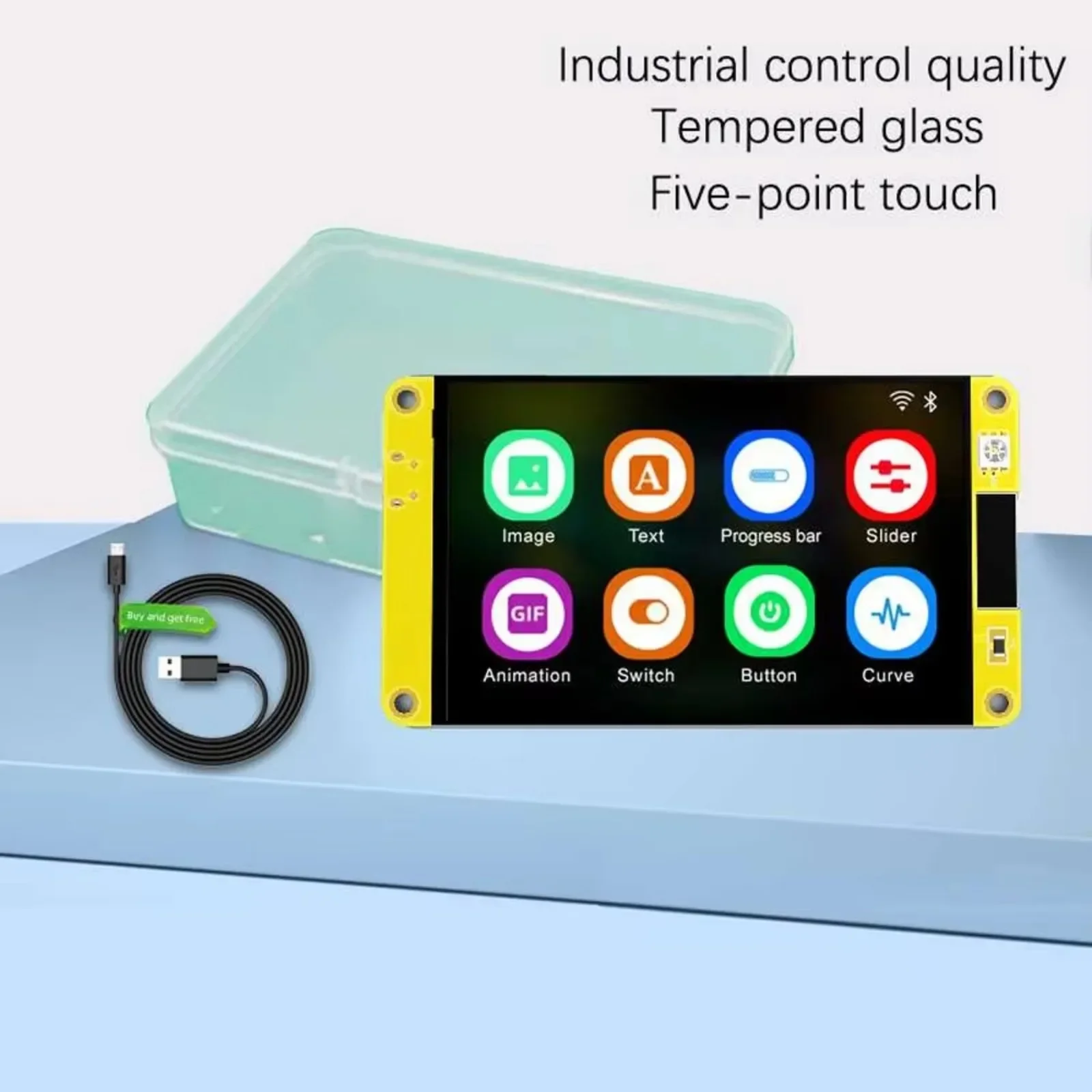 ESP32-3248S035 Pantalla inteligente de 3,5 pulgadas ST7796 Pantalla táctil resistiva/capacitiva 320x480 con Wi-Fi/diente azul