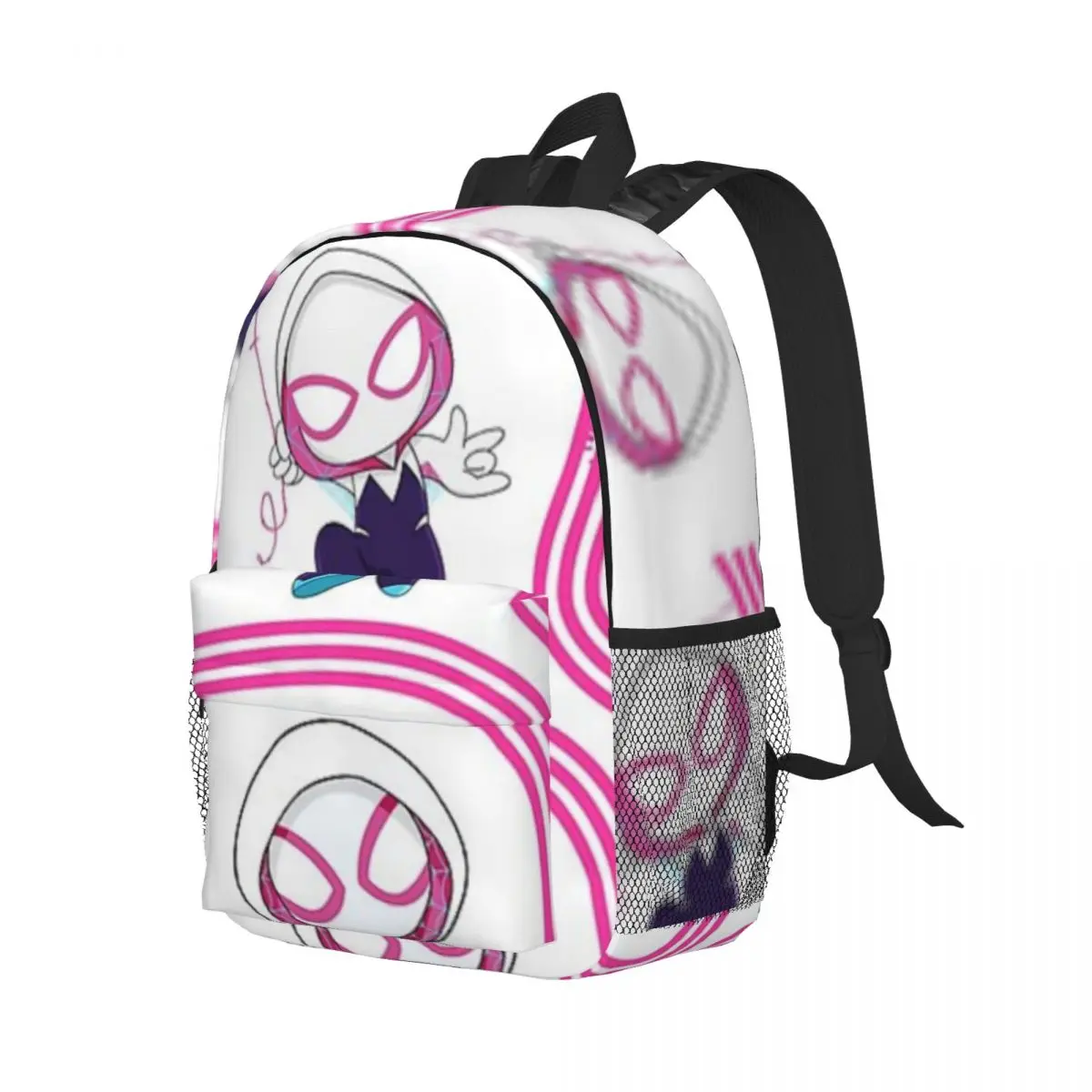 Cute Spider For Girls Boys Large Capacity Student Backpack Lightweight waterproof Backpack 15inch