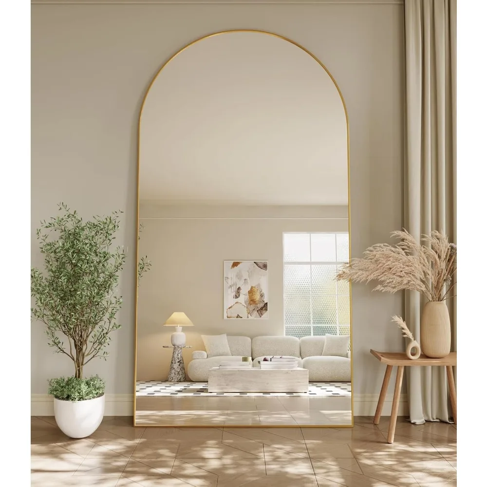 

Oversized Full Body Mirror 35x78 Inch Arched Full Length Mirror With Stand Aluminum Wall Mounted Hanging Or Leaning Standing Mir